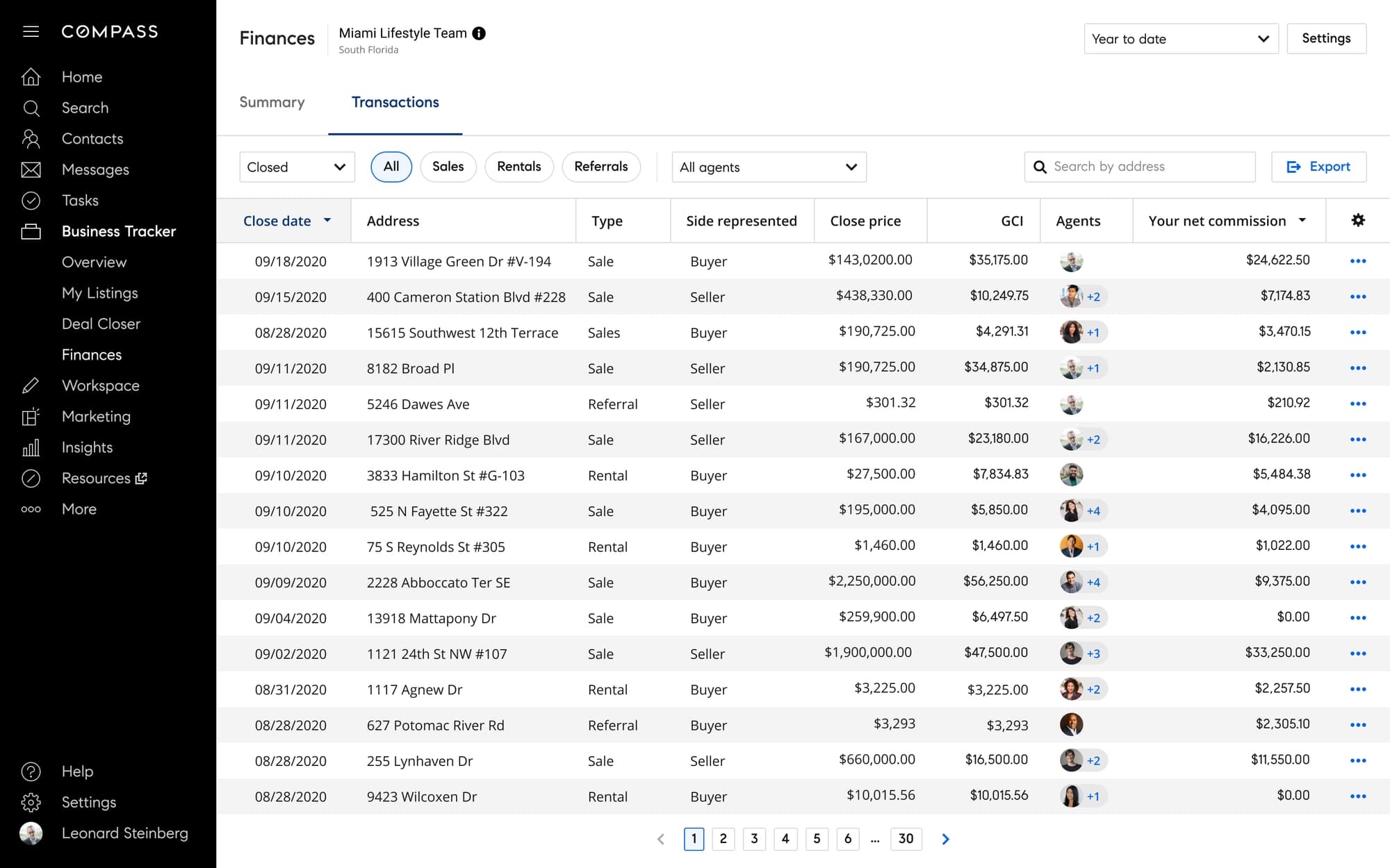 Final solution overview - Transaction page