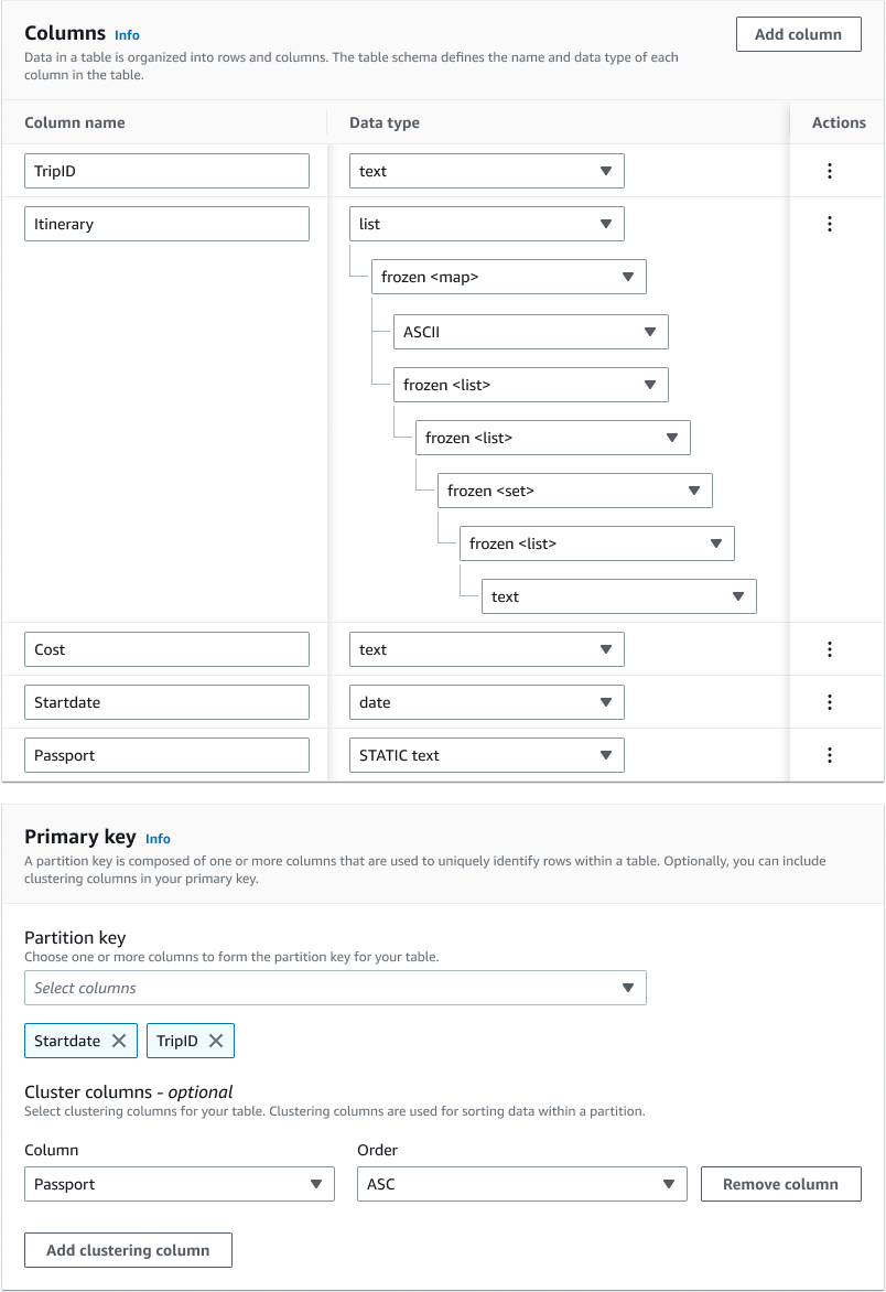 Launched schema editor